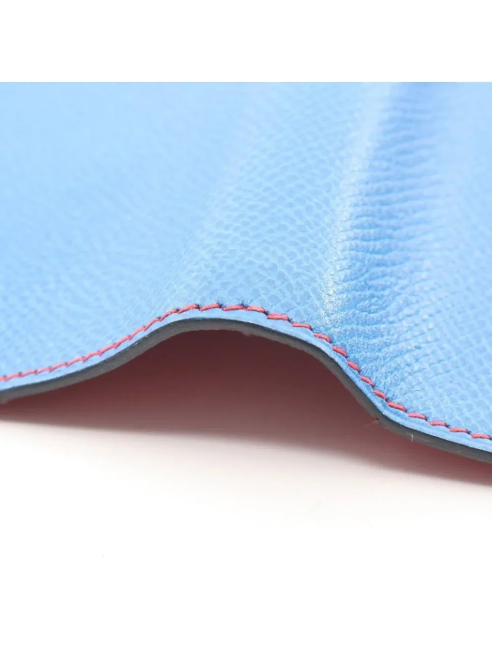 Hermes Notebook Cover Agenda Vision Rouge Vif Blue Verso